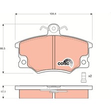 TRW Matrixzn Fren Balatasi Ön Fiat Punto 1.1 93-99, 1.2 94-99, 1.6 94-97, 1.7 Td 94-99, Tempra 1.4-1.6 I.e.90-96, 1.8 I.e.92-96, 1.9 Td 90-96, Uno 1.3 T I.e. 87-91, 1.4 T I.e. 89-96