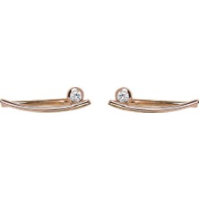 Kuyumcudükkanı Kuyumcudukkani "tek"taşlı Ear Cuff KÜPE-31125-W-W
