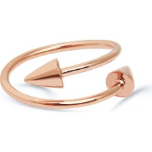 Kuyumcudükkanı Kuyumcudukkani Uçları Silindir Üçgen Free Size Trend YÜZÜK-10317-R