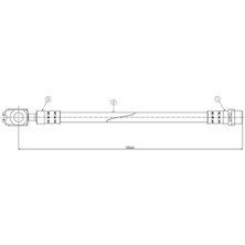 CAVO Matrixzn Fren Hortumu Ön [ Seat Arosa 1.0 / 1.4 / 1.4 Tdi / 1.7 Sdi 98-. ]