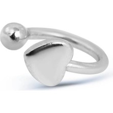 Kuyumcudükkanı Kuyumcudukkani Kalp Modeli Yeni Trend "ear Cuff "KÜPE-30054-W