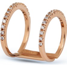 Kuyumcudükkanı Kuyumcudukkani Ikili Halka Trend YÜZÜK-10360-R-W