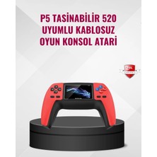 K-Yonlineticaret P5 Retro Gamepad 520 Oyunlu Taşınabilir Oyun Konsolu
