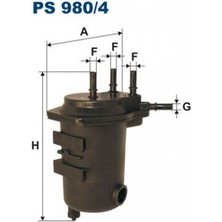 Filtron Matrixzn Yakit Filtresi (Delikli) [ Renault Clio Ii, Kangoo Ii, Symbol I 1.5 Dci K9K 2001 - ]