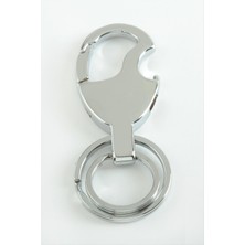 Zero Land Matrixzn Elma Kancalı Metal Anahtarlık-Gümüş Rengi