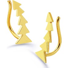 Kuyumcudükkanı Kuyumcudukkani Üçgen Model Trend"ear CUFF"KÜPE-30065-G