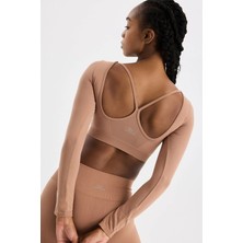 COMEUP Kendinden Bralı Pedli Crop Amber Rengi