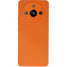 Herşeytrend Realme 11 Pro Kılıf Nano Içi Kadife Silikon - Turuncu