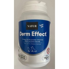 Natur Natür Derm Effect Deri ve Tüy Sağlığı Destekleyici Premium Vitamin 60 Kapsül (Kedi ve Köpek)
