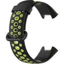 Najmaddin Newface Xiaomi Redmi Watch 2 Spor Delikli Kordon - Siyah-Yeşil