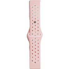 Najmaddin Newface Watch 22MM Spor Delikli Kordon - Pembe-Beyaz