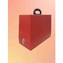 Dikiş Makine Taşıma Çantası / MDF lake boyalı / kırmızı
