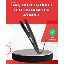 K-Yonlineticaret Profesyonel 2025 Saç Düzleştirici Isı Ayarlı Titanyum Seramik Plakalı A Kalite Orij
