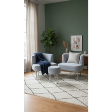 Ay Concept Elegance 2'li Çay Seti Berjer ve Puf Takımıgri