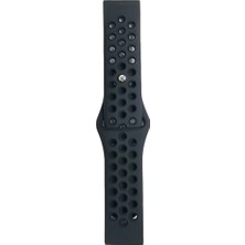 Najmaddin Newface Watch 20MM Spor Delikli Kordon - Siyah-Füme