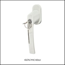 Adilon Pvc Doğrama Kolu, Alüminyum, Kilitli, Beyaz