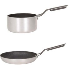 Mehtap Chefline Indüksiyon Tabanlı 26 cm Tava ve 18 cm Kaçerola Sosluk Seti