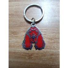 Hakdem Pet Paslanmaz Çelik Köpek Desenli Anahtarlık