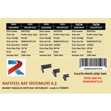 Plastik L Tapa Papuç .l Köşebent Profil Için / Rafsteel RS869391PT219