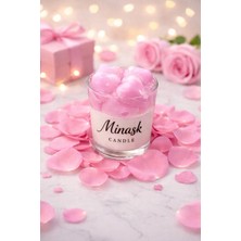 Minaşk Candle Blush Of Love Cam Bardak Soya Mum