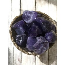 Zodyak Doğal Taş Ametist Doğal Taş Ham Parça Orta Boy 1 Adet