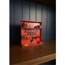 Canerege Stranger Things Temalı Dekoratif Stand - 3D Figür Biblo Standı