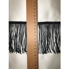 Ezel-in Tekstil Aksesuarları 10 cm Dekoratif Siyah Zincir Saçak , 1 Metre, Kod-59