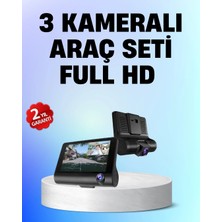 K-Yonlineticaret Full Hd 1080P 3 Kameralı Araç Dvr – Gece Görüşlü ve G-Sensörlü Güvenlik Çözümü
