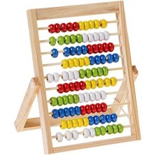 K-Yonlineticaret Sunman Ahşap Ayaklı Abaküs -Ürün Ölçüleri 20 x 16 x 1,5 cm