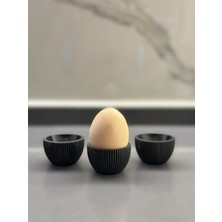 Canerege 3'lü Modern Yumurtalık Siyah