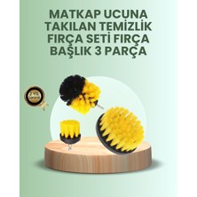 K-Yonlineticaret Banyo ve Mutfak Için Matkap Ucu Temizlik Fırçası 3’lü Set