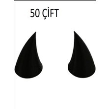 Canerege Motosiklet Kask 50 Çift Boynuz