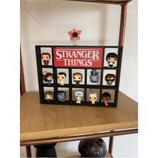 Canerege Stranger Things Temalı Renkli Figür Standı | 12 Bölmeli PLA Malzeme ile Koleksiyon Rafı