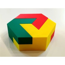 Eğitici Oyuncak Altigen Bulmaca -Motor Beceri Zeka Oyunu