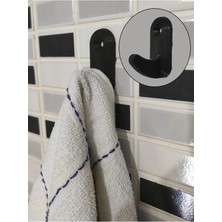 Canerege 5'li Yapışkanlı Duvar Askısı, Banyo ve Mutfak Düzenleyici Askı, Havlu Askısı, Havluluk, Askılık