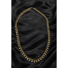 Suzi Shine Vip Pullu Yıldız 14K Altın Kaplama 50 cm Kolye