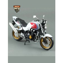 MotoGarage Honda CB1300 F Beyaz & Kırmızı 1:12 Diecast Motosiklet Modeli – Automaxx Premium – Lisanslı