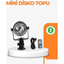 K-Yonlineticaret 3 Renk 7 Mod Döner Disko Topu Işık