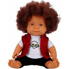 K-Yonlineticaret Kıvırcık Saçlı Curly Bebek 35 cm