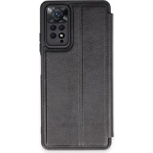 Herşeytrend Xiaomi Redmi Note 12 Pro 4g Kılıf Flip Cover - Siyah