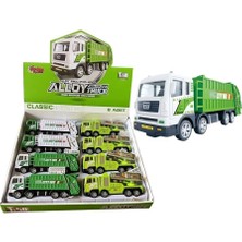 K-Yonlineticaret YH-711-57A Sürtmeli Metal 1:50 Çöp Kamyonu