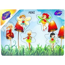 K-Yonlineticaret Ahşap Tutmalı Peri Kızı Puzzle