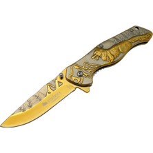 Haps Bugs Cravus Sibirya Bozkurt Çakı Gold S-2077A 21 cm