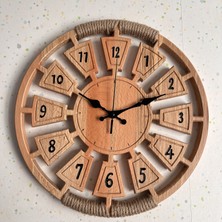 Ahşap Duvar Saati 42 cm
