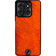 Scaleta Case Reeder S71 Uyumlu Kürk Tasarımlı Glossy Mat Siyah Silikon Telefon Kılıfı