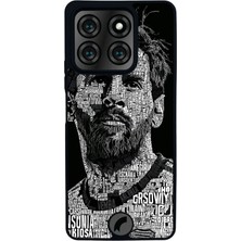 Scaleta Case Reeder S71 Uyumlu Lionel Messi Tasarımlı Glossy Mat Siyah Silikon Telefon Kılıfı