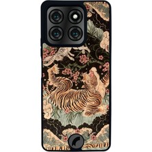 Scaleta Case Reeder S71 Uyumlu Kaplan Tasarımlı Glossy Mat Siyah Silikon Telefon Kılıfı