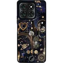 Scaleta Case Reeder S71 Uyumlu Astral Tasarımlı Glossy Mat Siyah Silikon Telefon Kılıfı