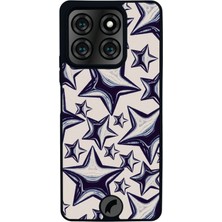 Scaleta Case Reeder S71 Uyumlu Yıldız Tasarımlı Glossy Mat Siyah Silikon Telefon Kılıfı