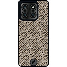 Scaleta Case Reeder S71 Uyumlu Monogram Tasarımlı Glossy Mat Siyah Silikon Telefon Kılıfı
